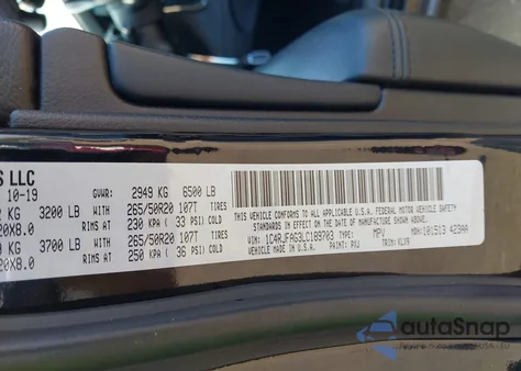 2020 Jeep Grand Cherokee Altitude 4X4 from USA, damaged, VIN 1C4RJFAG3LC189703